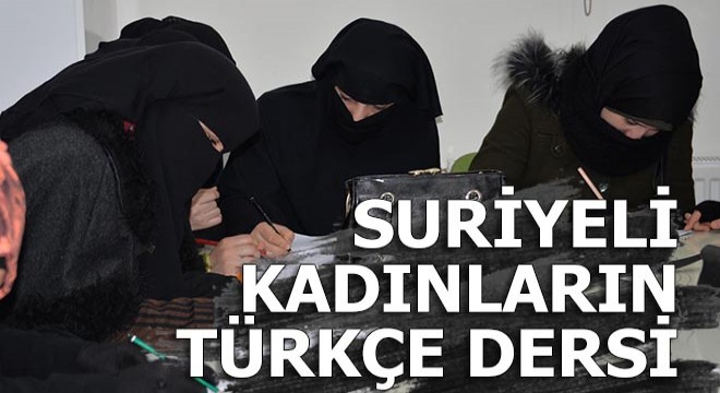 Suriyeli kadınlar türkçe öğrendiler