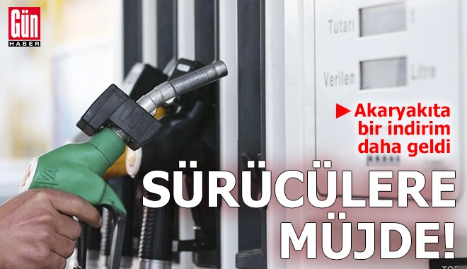 Sürücülere müjde! Akaryakıta bir indirim daha geldi