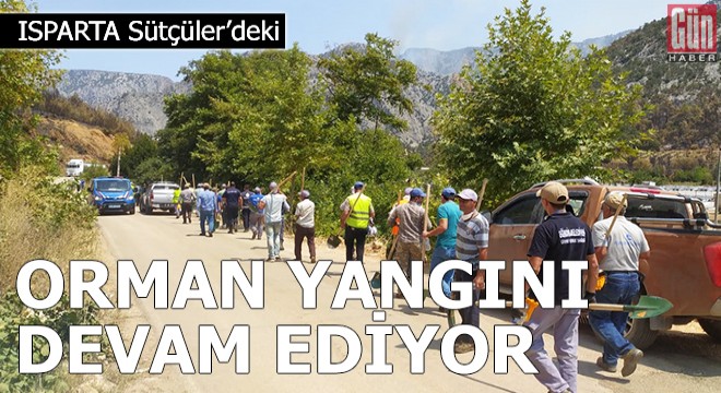 Sütçüler deki orman yangını, 4 üncü gününde