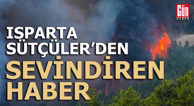 Sütçüler yangınından 8 gün sonra sevindiren haber