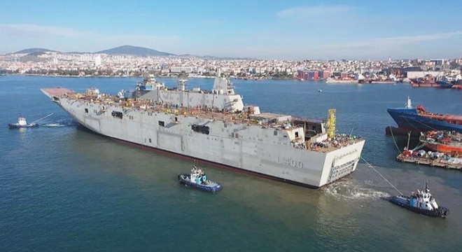 TCG Anadolu harp tarihindeki yerini aldı