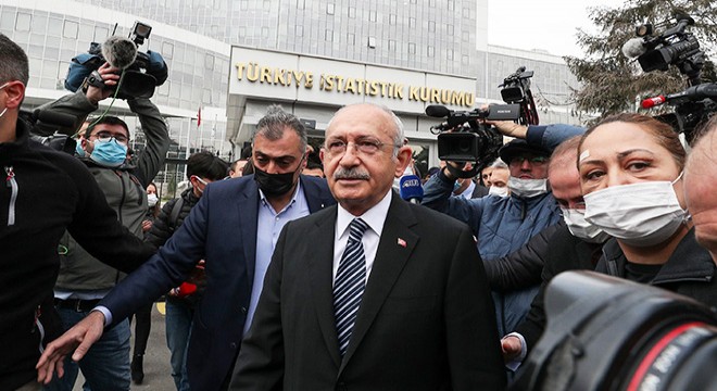 TÜİK'e giden Kılıçdaroğlu, içeriye alınmadı