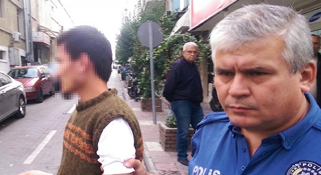 Taciz şüphelisini dövüp, polis gelene kadar iş yerinde tuttular