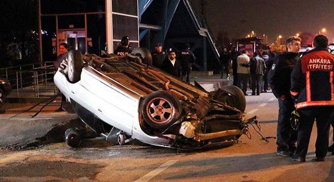 Takla atan otomobilin sürücüsü, hayatını kaybetti