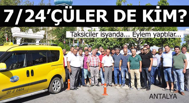 Taksicilerden eylem