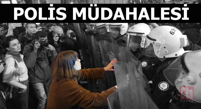Taksim'de kadınlara polis müdahalesi