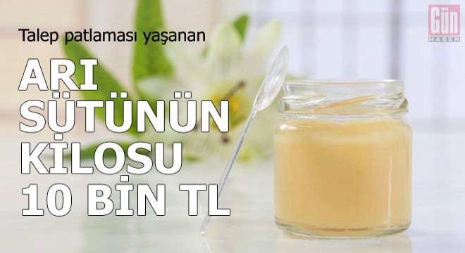 Talep patlaması yaşanan arı sütünün kilosu 10 bin lira