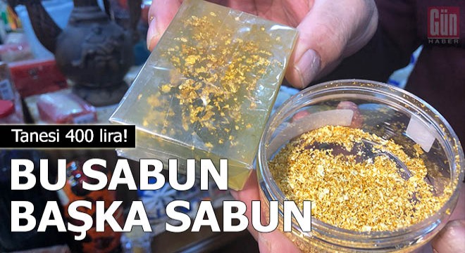 Tanesi 400 lira olan altınlı sabun, 4 ülkeye ihraç ediliyor
