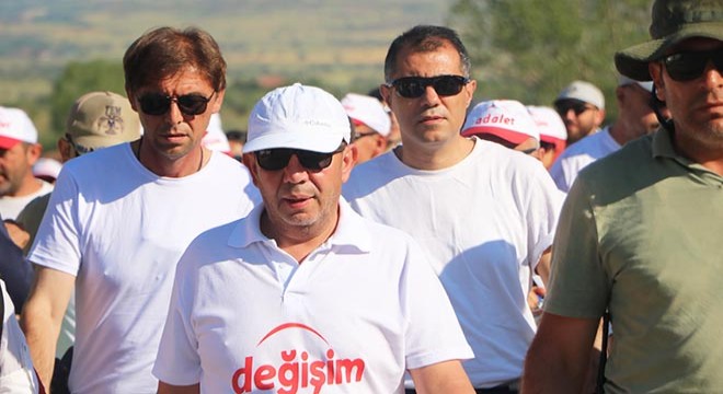 Tanju Özcan'ın başlattığı 'Değişim ve Adalet' yürüyüşünde 4'üncü gün