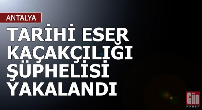 Tarihi eser kaçakçılığı şüphelisi ABD'li yakalandı