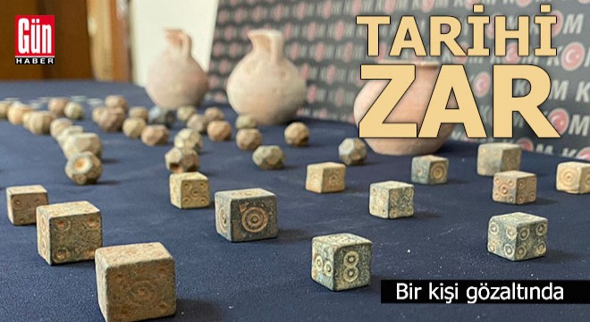Tarihi zarlar ele geçirildi, 1 kişi gözaltında