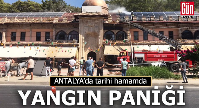 Tarihi Selçuklu hamamında yangın