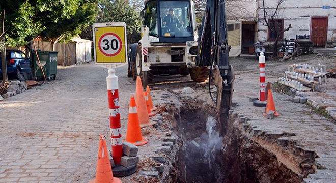 Tarihi mahallede altyapı çalışması