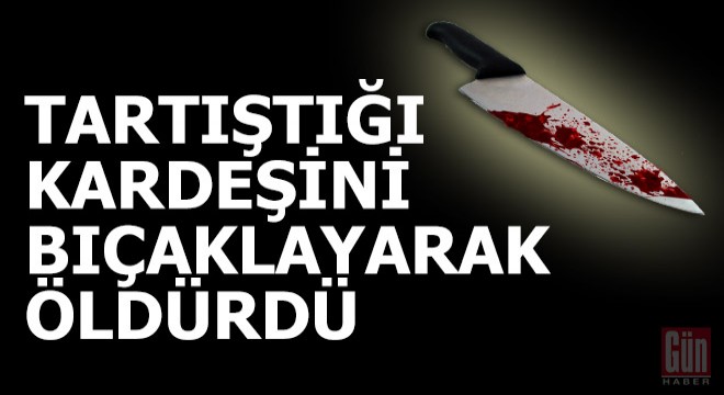 Tartıştığı kardeşini 11 yerinden bıçaklayarak öldürdü