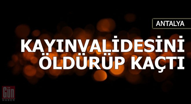 Tartıştığı kayınvalidesini tabancayla öldürüp, kaçtı