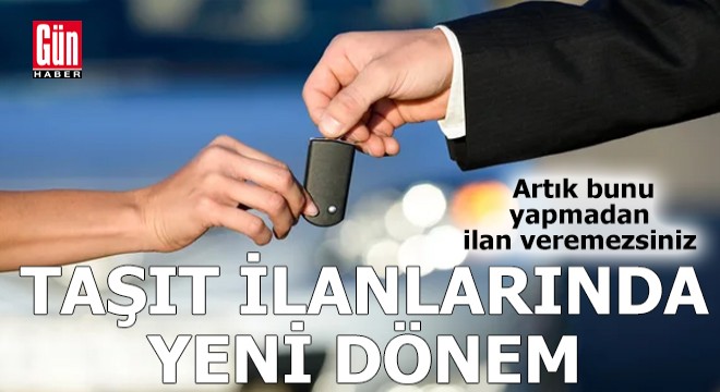 Taşıt ilanlarında yeni dönem