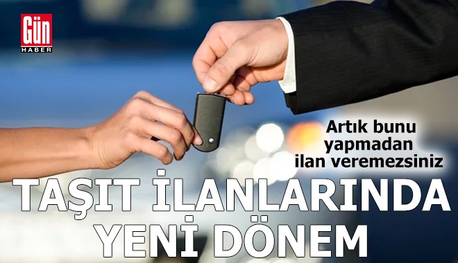 Taşıt ilanlarında yeni dönem