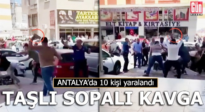 Taşlı sopalı kavgada 10 yaralı, 8 gözaltı