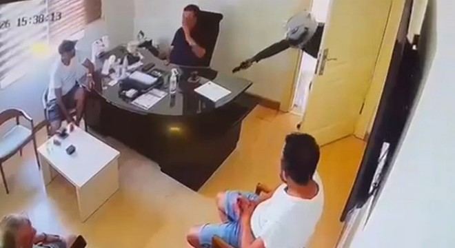 Tatil sitesi başkanına silahlı saldırı