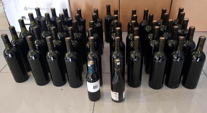 Tekirdağ'da 878 litre sahte şarap ele geçirildi