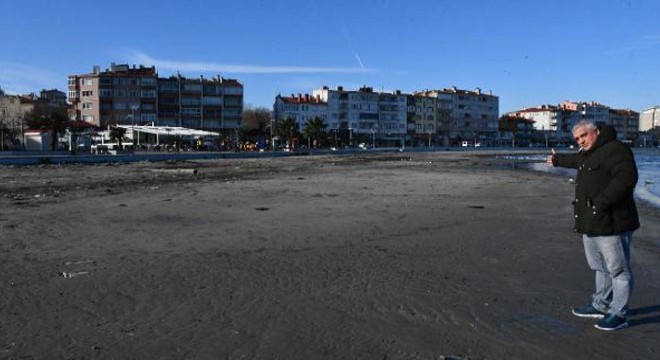 Tekirdağ'da deniz 30 metre çekildi