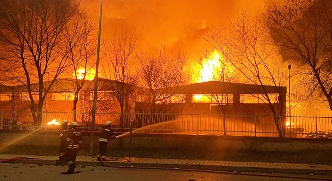 Tekirdağ’da fabrika yangını