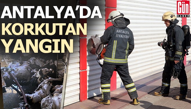 Tekstil atölyesinde korkutan yangın