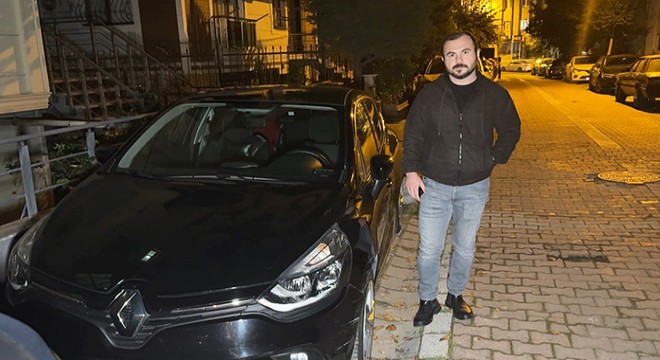 Ters yönden geldi, eşi ve bebeğinin yanında saldırdı