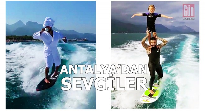 Timati, kızıyla dalga sörfü yaptı, milyonlar izledi