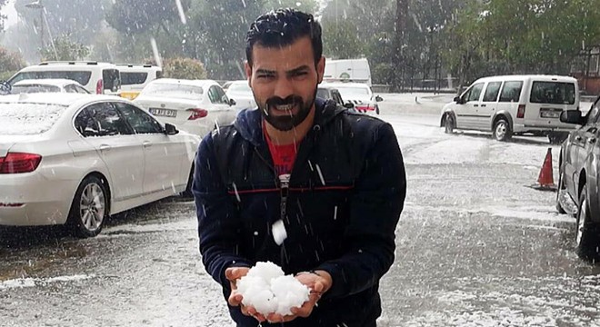 Tire'de yarım saatlik dolu