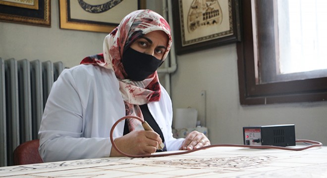 Tokat'ta 1000 yıllık ahşap yakma sanatı yaşatılıyor