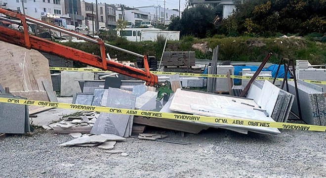 Tonlarca mermerin altında can vermişti; o anlar kamerada