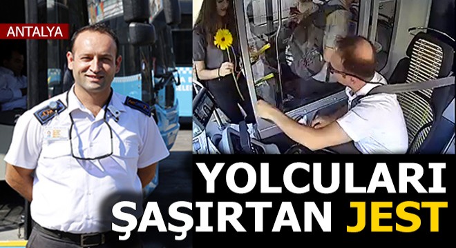 Toplu taşımada yolcuları şaşırtan jest