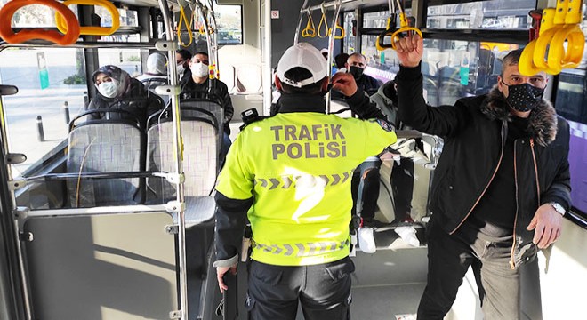Toplu ulaşım araçlarında koronavirüs denetimi