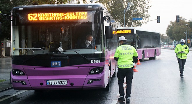 Toplu taşıma araçlarında koronavirüs denetimi