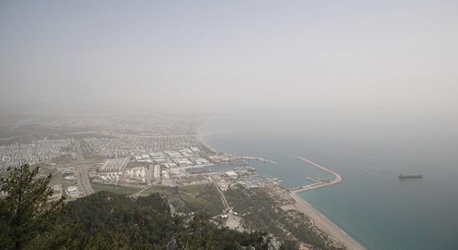 Toz taşınımı, Tünektepe'nin manzarasını kapattı