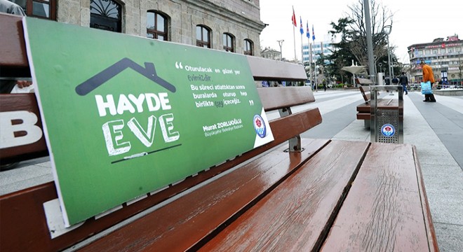 Trabzon'daki banklarda 'hayde eve' levhaları