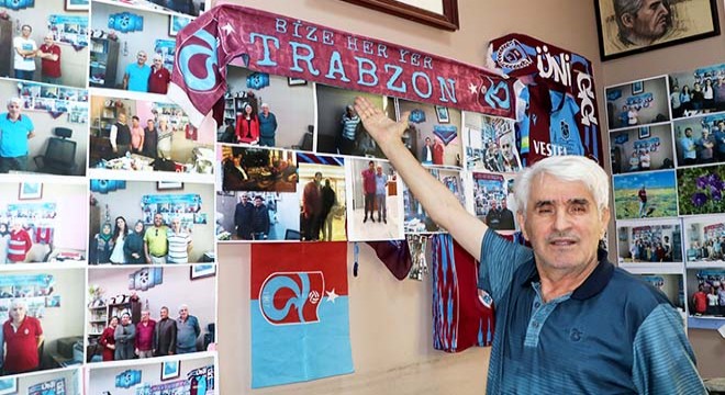 Trabzonspor özlemini odasındaki malzemelerle gideriyor