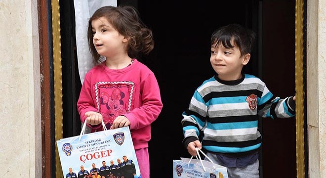 Trafik Haftası'nda evde kalan çocuklar unutulmadı