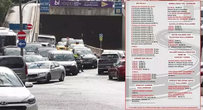 Trafik cezalarında büyük artış!