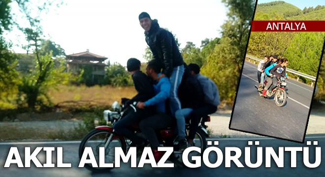 Trafikte akıl almaz görüntü