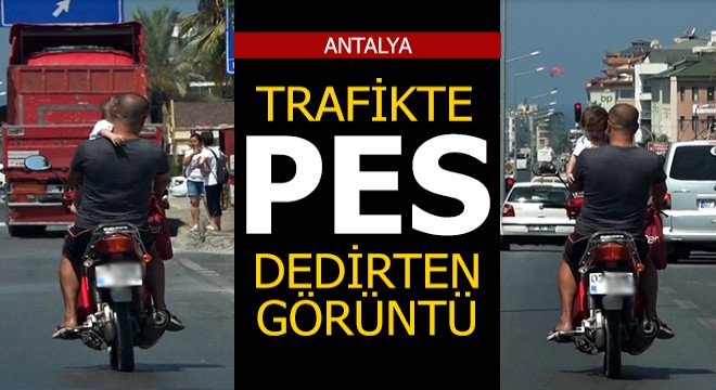 Trafikte pes dedirten olay!