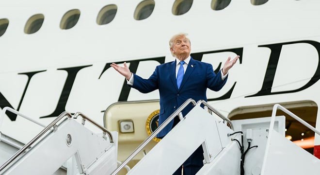 Trump'tan 'Türkiye'de uçak değiştirdim' açıklaması