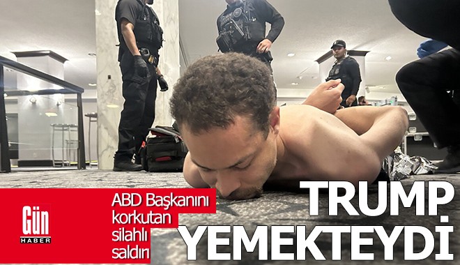 Trump'un bulunduğu yemekte silahlı saldırı