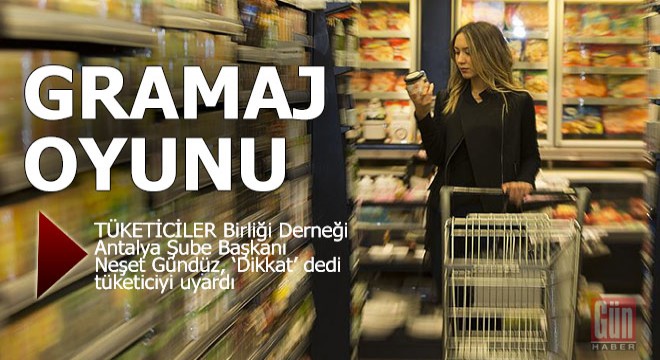 Tüketiciye 'gramaj' oyunu