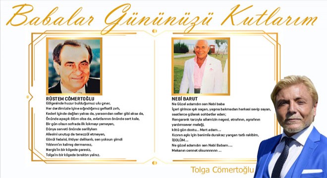 Tüm babaların Babalar Günü'nü kutlarım