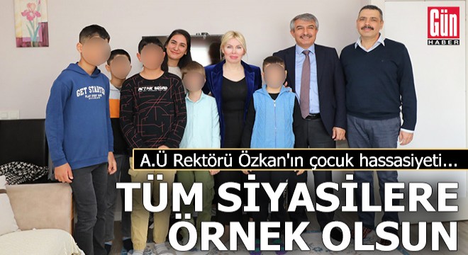 Tüm siyasilere örnek olsun...