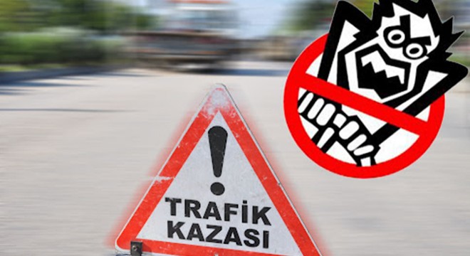 Turistleri taşıyan minibüs kaza yaptı