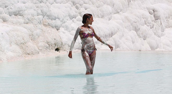 Turizmcilerden bayram tatili için Pamukkale'ye davet