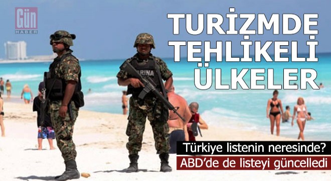 Turizmde tehlikeli ve güvenli ülkeler sıralaması